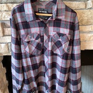 Men’s Long Sleeve Fox Racing Flannel Shirt